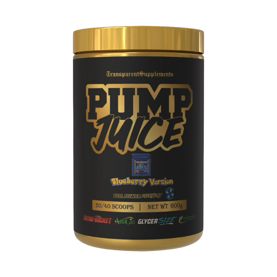 Pump Juice by Transparent Supplements stim-free pre-workout tub – endurance, muscle pump, and performance support supplement from Nutrition Capital.