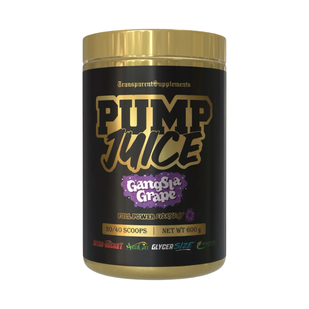 Pump Juice by Transparent Supplements stim-free pre-workout tub – endurance, muscle pump, and performance support supplement from Nutrition Capital.
