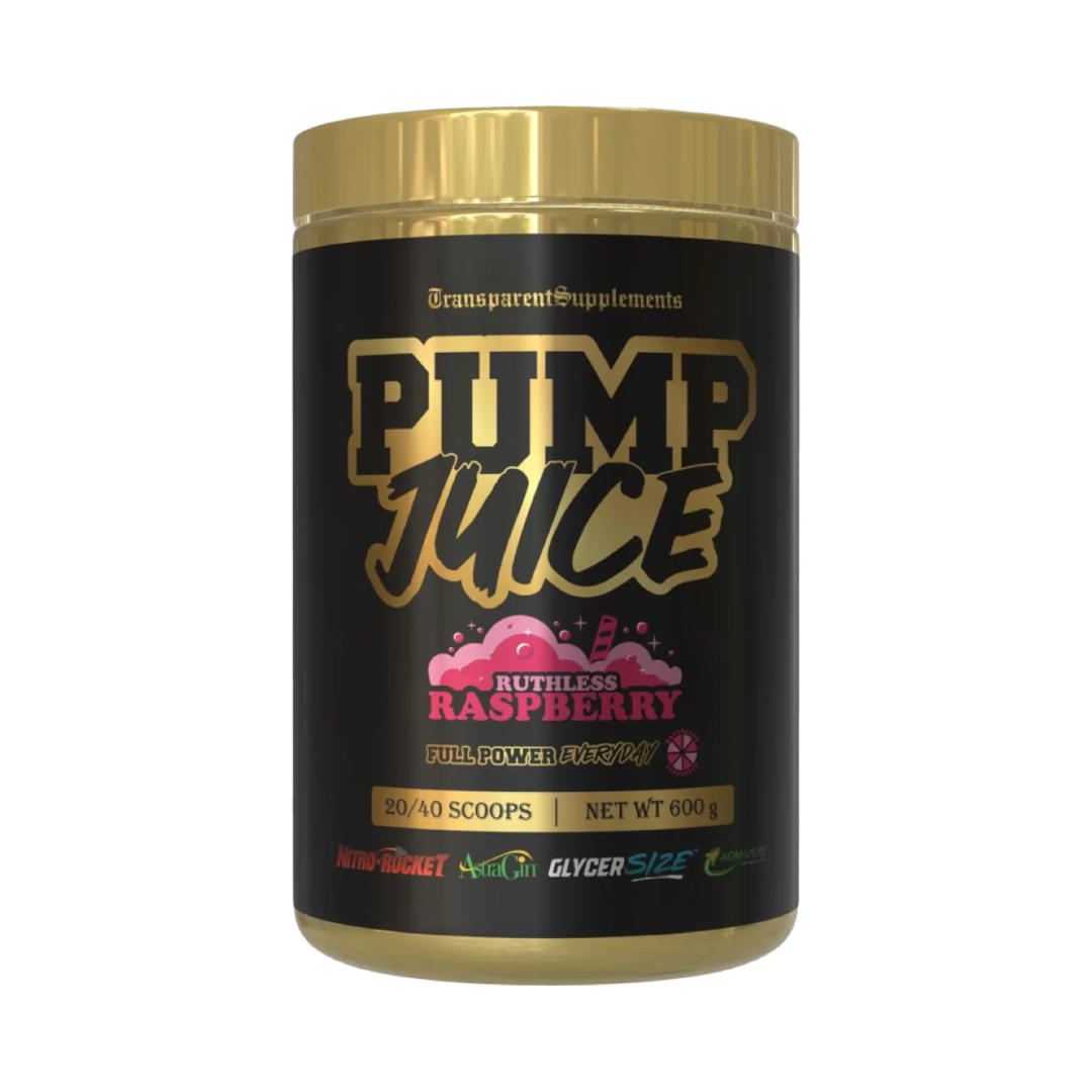 Pump Juice by Transparent Supplements stim-free pre-workout tub – endurance, muscle pump, and performance support supplement from Nutrition Capital.