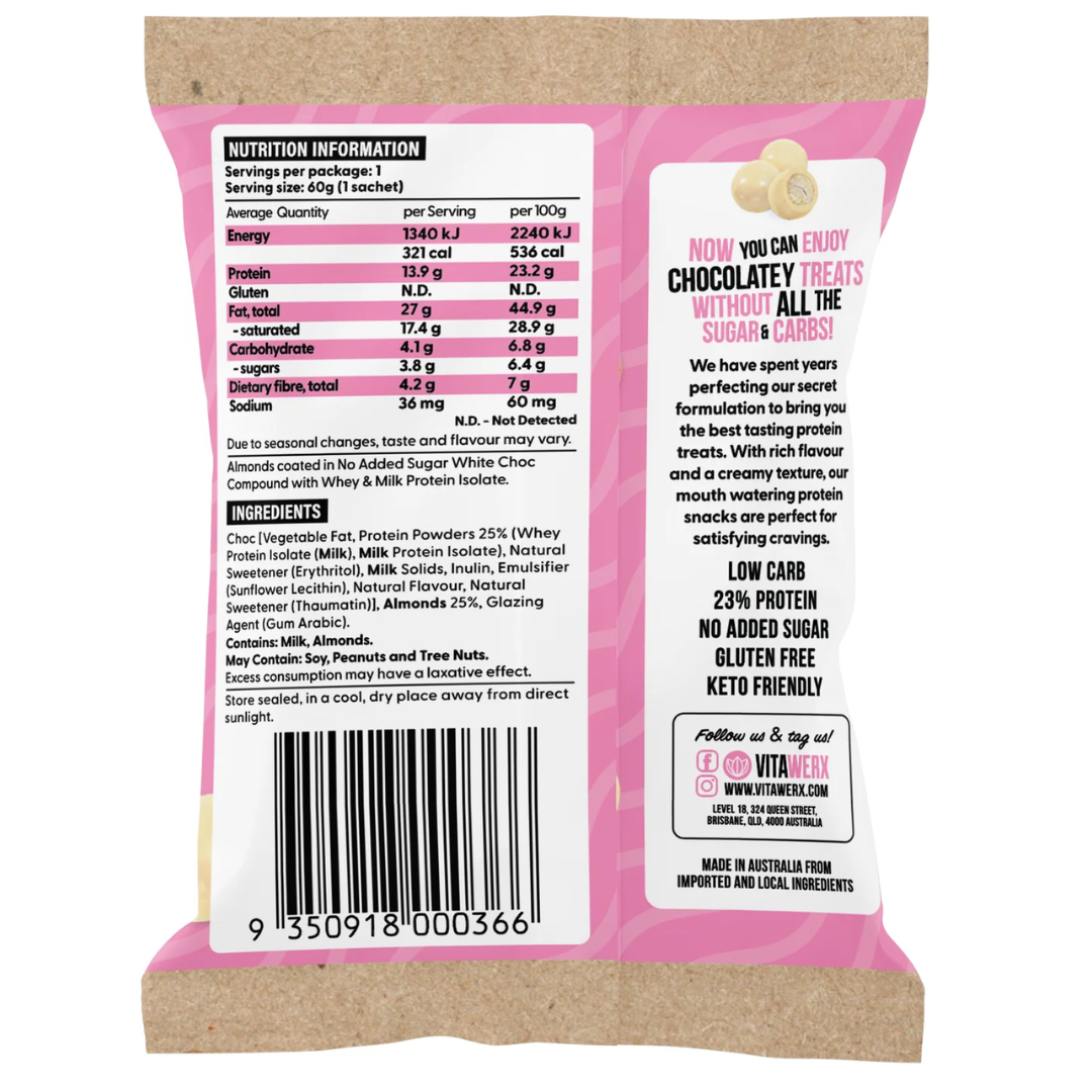 Vitawerx White Choc Almonds