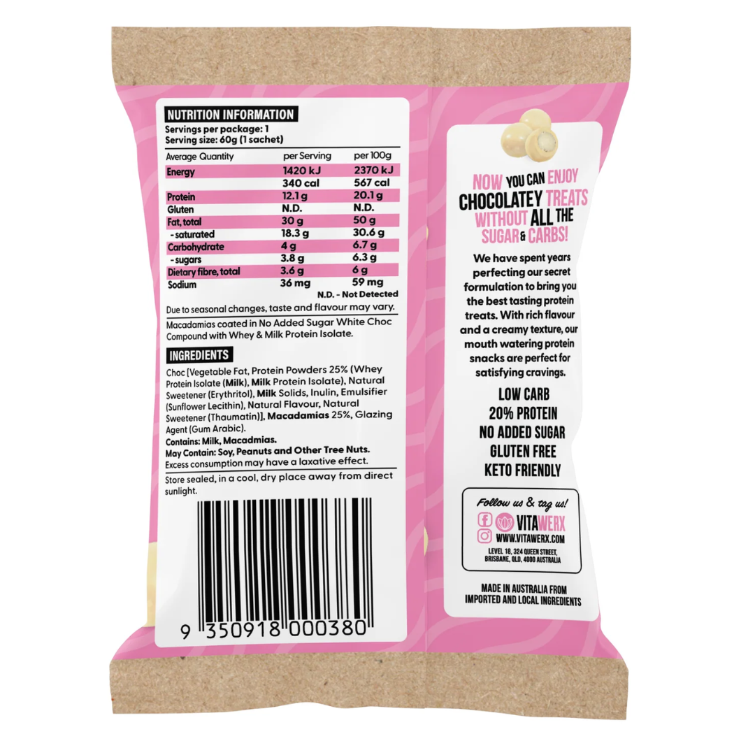 Vitawerx White Choc Macadamias