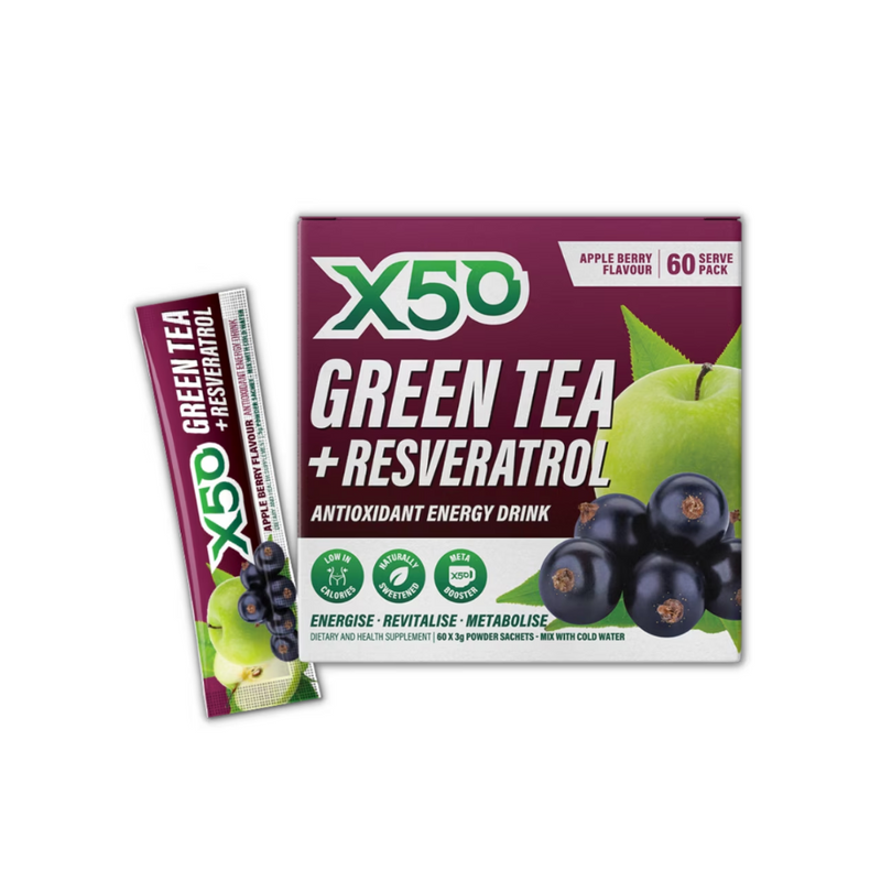 X50 Green Tea + Resveratrol - Nutrition Capital