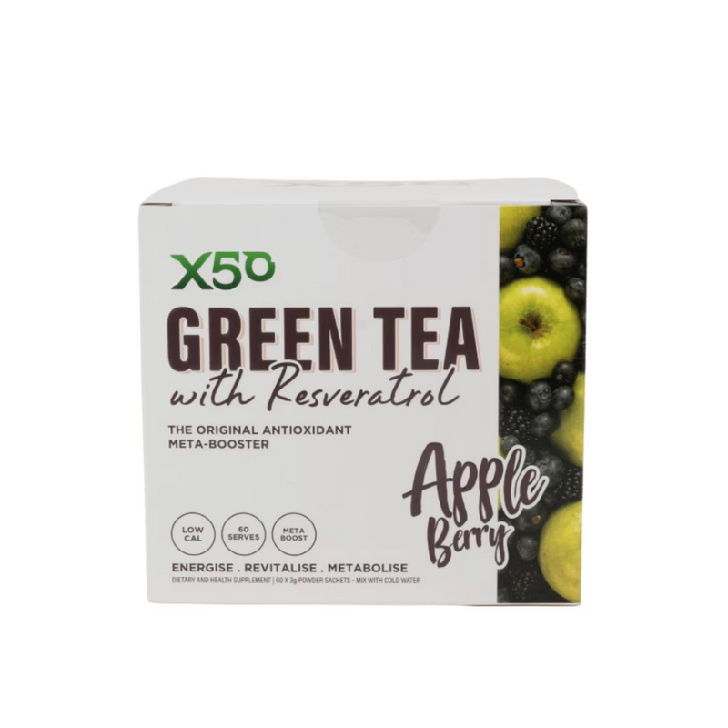 X50 Green Tea + Resveratrol - Nutrition Capital