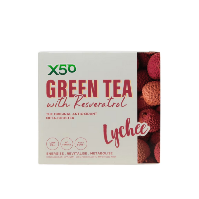 X50 Green Tea + Resveratrol - Nutrition Capital