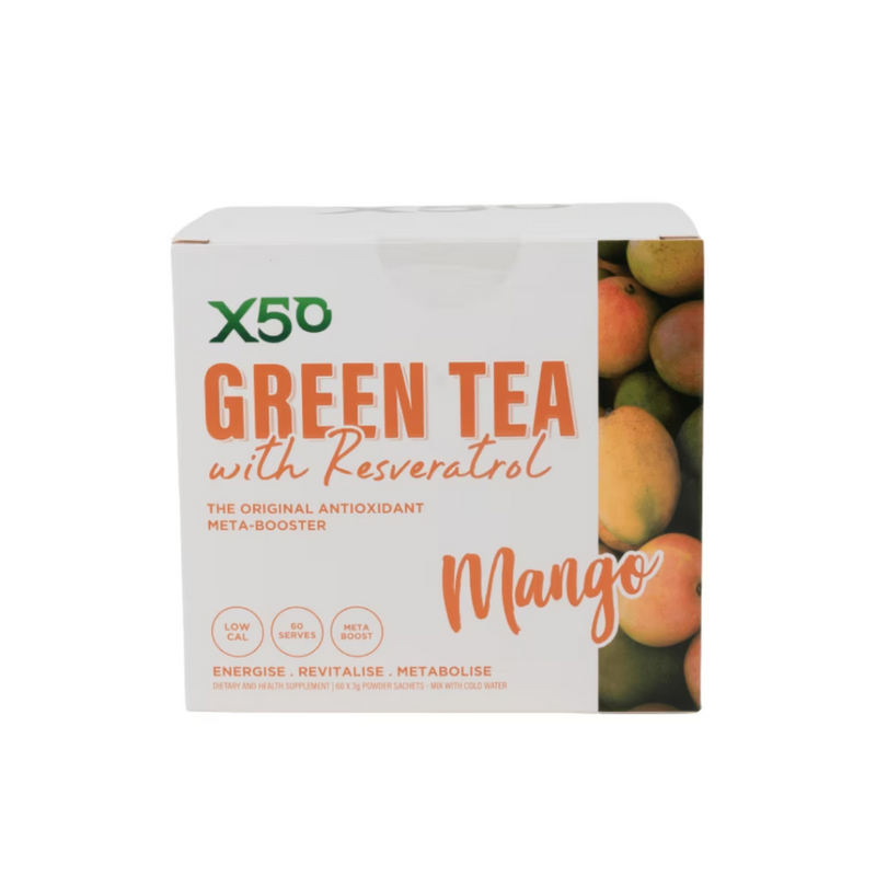 X50 Green Tea + Resveratrol - Nutrition Capital