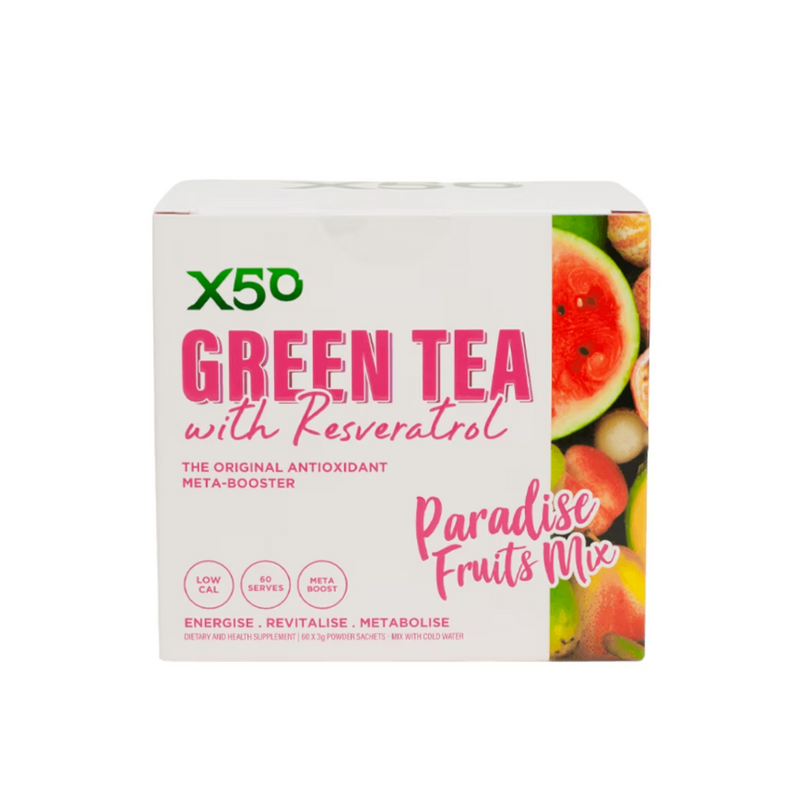 X50 Green Tea + Resveratrol - Nutrition Capital