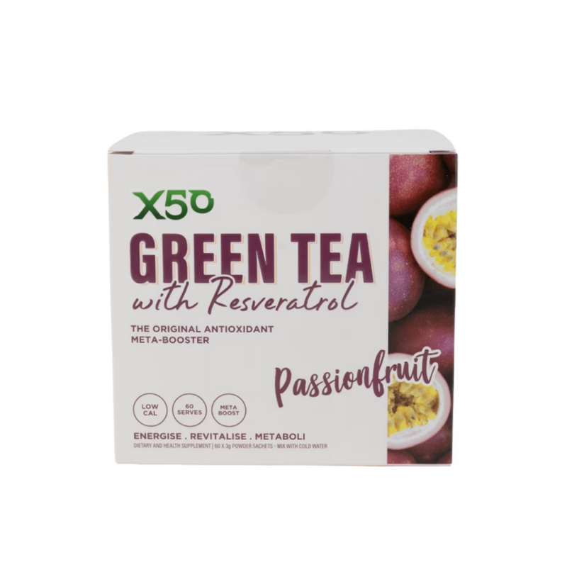 X50 Green Tea + Resveratrol - Nutrition Capital