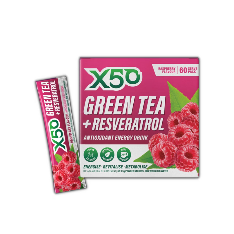 X50 Green Tea + Resveratrol - Nutrition Capital