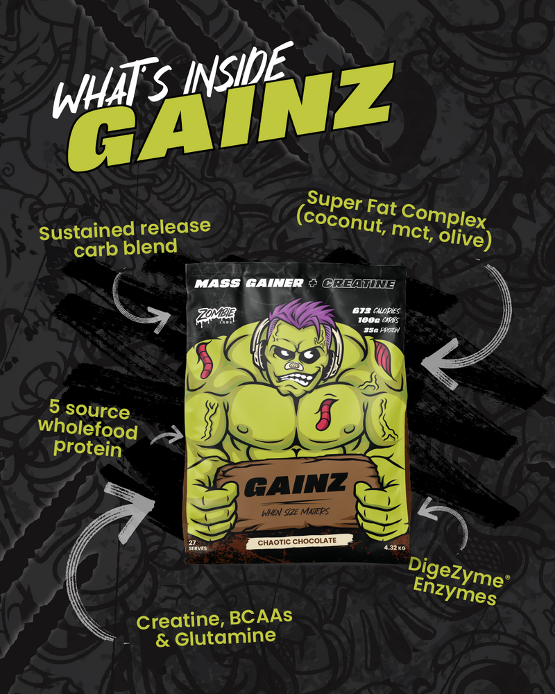 Zombie Labs Gainz Wholefood Mass Gainer - Nutrition Capital