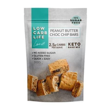 Low Carb Life Peanut Butter Choc Chip Bars - Nutrition Capital
